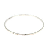 Bangle Sterling Silver Indent Handmade