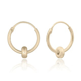 Hoop Earring Tend 12mm Silver, Gold Plated & Rose Gold.