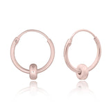 Hoop Earring Tend 12mm Silver, Gold Plated & Rose Gold.