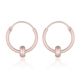 Hoop Earring Tend 12mm Silver, Gold Plated & Rose Gold.