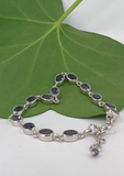 Bracelet Sterling Silver Iolite