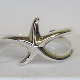 Sterling Silver Bangle Starfish Large