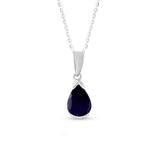 Pendant Sterling Silver Iolite Raindrop