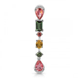 Sterling Silver and Multi-Coloured Tourmaline Pendant