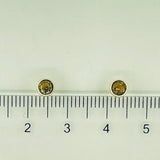 Studs 9ct Yellow Gold Citrine