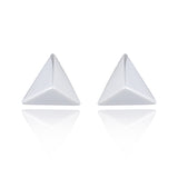 Sterling Silver Pyramid Studs