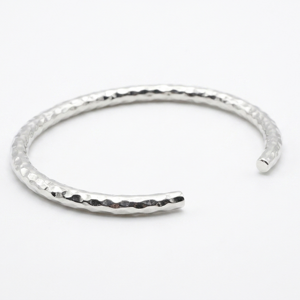 Heavy Hammered Sterling Silver Cuff
