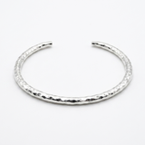Heavy Hammered Sterling Silver Cuff
