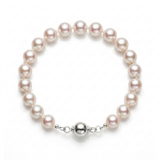 Bracelet Fresh Water Pearls Grade A Round 9-10 mm White