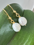 Classic 9ct Gold & Freshwater Pearl Drop Earrings