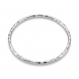 Handmade Sterling Silver Hammered Bangle