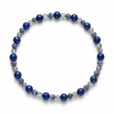 Lapis Lazuli, Sodalite & Faceted Labradorite Bracelet