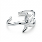 The Sterling Silver Starfish Bangle