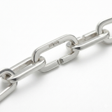 Heavy Sterling Silver Paperclip Link Necklace