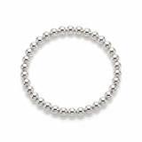 Sterling Silver 5mm Bead Ball Bracelet (2 sizes)