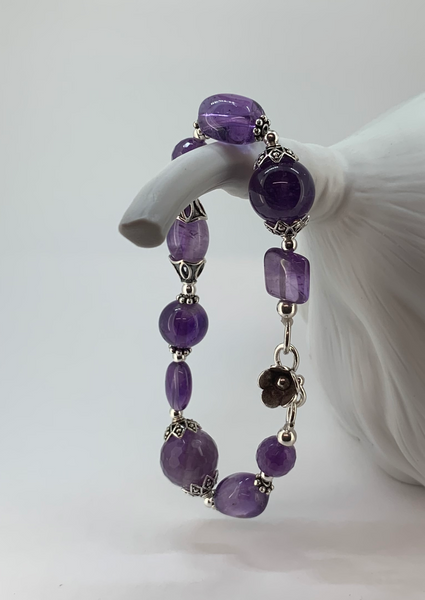 Bracelet Sterling Silver and Amethyst